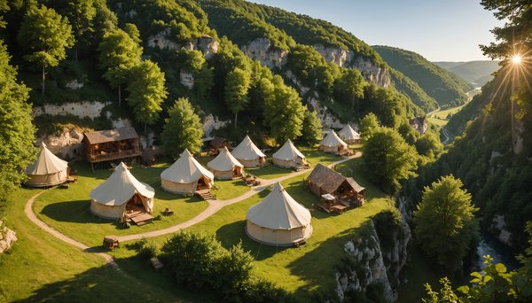 Les différents hébergements de plein air autour de rocamadour